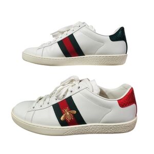 SOLD!! Authentic Gucci Ace Sneaker Bee Embroidered Women US 35.5 (fits US 37)